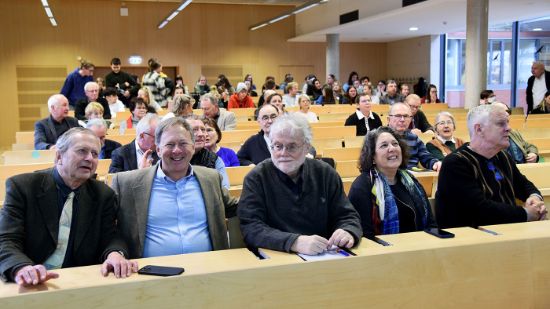 Familie Braunthal mit den Referenten Prof. Bussemer und Prof. Kessler