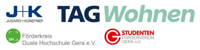 Dankeschön mit Logos der Hauptunterstützer